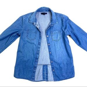 ✨Girls kids Gap denim Flannel